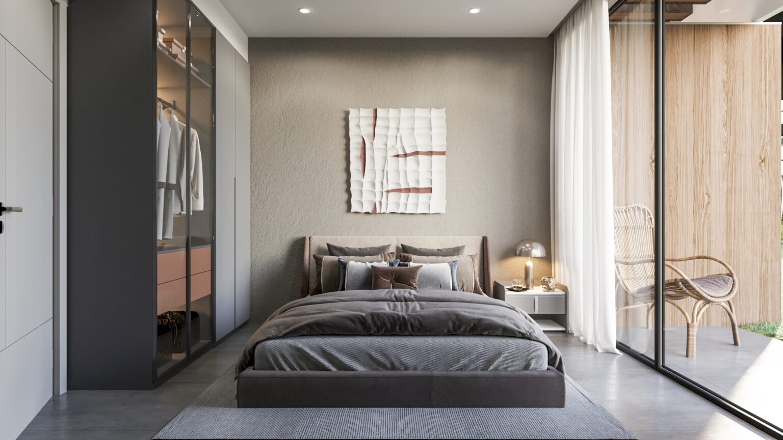 bahçeli 2+1 yatak odası